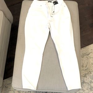 White skinny jeans size 10